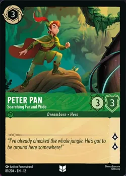 Peter Pan - Searching Far and Wide #81 · Disney Lorcana