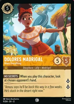 Dolores Madrigal - Hears Everything #9 · Disney Lorcana