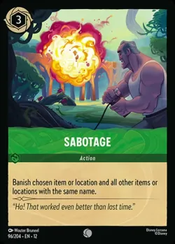 Sabotage #96 · Disney Lorcana