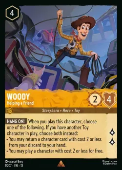 Woody - Helping a Friend #1 · Disney Lorcana