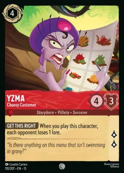 Yzma - Choosy Customer #110 · Disney Lorcana