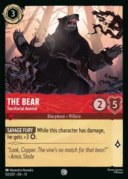 The Bear - Territorial Animal #112 · Disney Lorcana