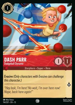 Dash Parr - Dodgeball Dynamo #114 · Disney Lorcana
