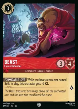 Beast - Fierce Defender #122 · Disney Lorcana