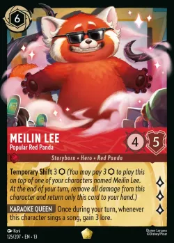 Meilin Lee - Popular Red Panda #125 · Disney Lorcana
