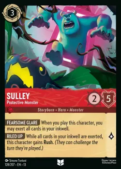 Sulley - Protective Monster #128 · Disney Lorcana