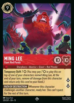 Ming Lee - Giant Red Panda #129 · Disney Lorcana