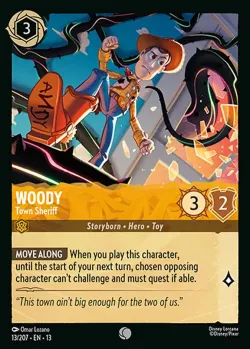 Woody - Town Sheriff #13 · Disney Lorcana