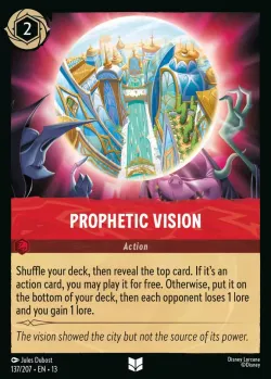 Prophetic Vision #137 · Disney Lorcana