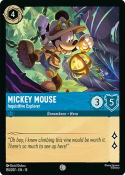 Mickey Mouse - Inquisitive Explorer #155 · Disney Lorcana