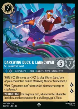 Darkwing Duck & Launchpad - St. Canard's Finest #165 · Disney Lorcana