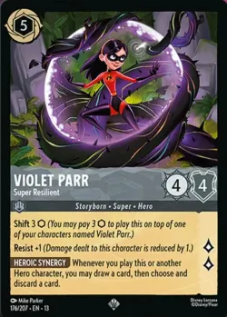 Violet Parr - Super Resilient #176 · Disney Lorcana