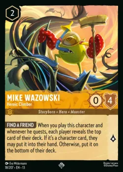 Mike Wazowski - Heroic Climber #18 · Disney Lorcana