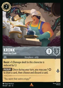 Kronk - Meat Hut Cook #191 · Disney Lorcana