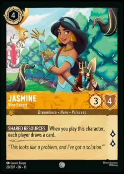Jasmine - Vine Expert #20 · Disney Lorcana