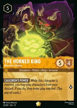The Horned King - Merciless Master #22 · Disney Lorcana