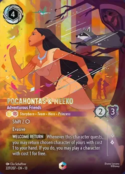 Pocahontas & Meeko - Adventurous Friends 「13-227」「EN」