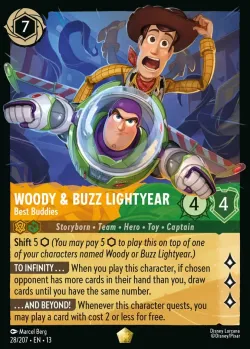 Woody & Buzz Lightyear - Best Buddies #28 · Disney Lorcana