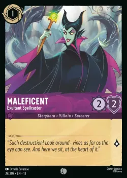 Maleficent - Exultant Spellcaster #39 · Disney Lorcana