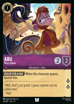 Abu - Wise Sultan #43 · Disney Lorcana
