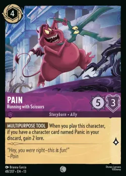 Pain - Running with Scissors #48 · Disney Lorcana