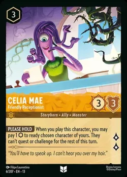 Celia Mae - Friendly Receptionist #6 · Disney Lorcana