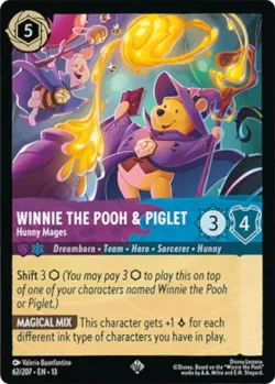 Winnie the Pooh & Piglet - Hunny Mages #62 · Disney Lorcana
