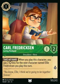 Carl Fredricksen - Loving Husband #74 · Disney Lorcana
