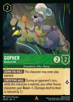 Gopher - Hunny Cook #78 · Disney Lorcana