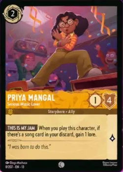 Priya Mangal - Serious Music Lover #8 · Disney Lorcana