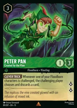 Peter Pan - Created by the Vine #89 · Disney Lorcana