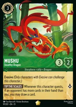 Mushu - Stealthy Dragon #97 · Disney Lorcana