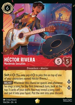 Héctor Rivera - Worldwide Sensation #106 · Disney Lorcana