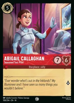 Abigail Callaghan - Seasoned Test Pilot #108 · Disney Lorcana