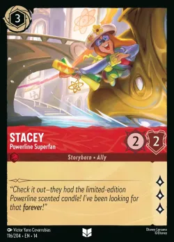 Stacey - Powerline Superfan #116 · Disney Lorcana