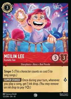 Meilin Lee - Ecstatic Fan #123 · Disney Lorcana