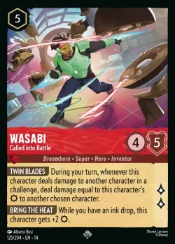 Wasabi - Called into Battle #125 · Disney Lorcana
