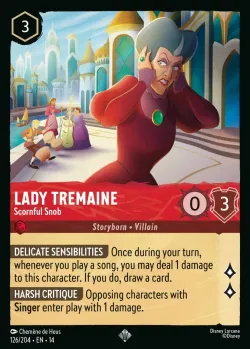 Lady Tremaine - Scornful Snob #126 · Disney Lorcana