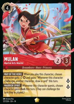 Mulan - Martial Arts Master #127 · Disney Lorcana