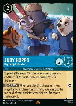 Judy Hopps - Day Camp Instructor #154 · Disney Lorcana