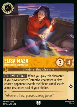 Elisa Maza - Hardworking Detective #16 · Disney Lorcana