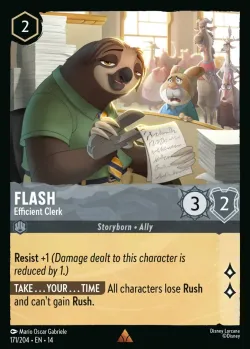 Flash - Efficient Clerk #171 · Disney Lorcana