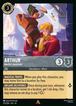 Arthur - Merlin's Assistant #172 · Disney Lorcana