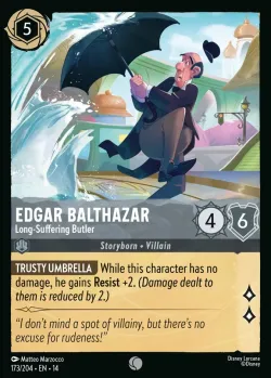 Edgar Balthazar - Long-Suffering Butler #173 · Disney Lorcana