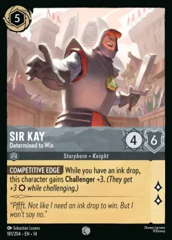 Sir Kay - Determined to Win #181 · Disney Lorcana