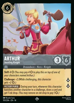 Arthur - Jousting Knight #193 · Disney Lorcana