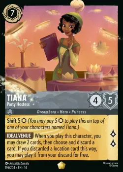 Tiana - Party Hostess #196 · Disney Lorcana