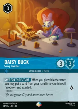 Daisy Duck - Savvy Investor #217 · Disney Lorcana
