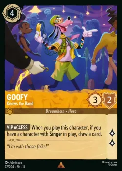 Goofy - Knows the Band #22 · Disney Lorcana