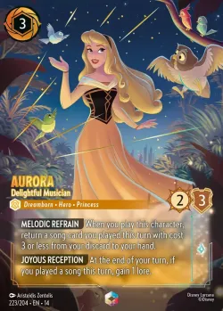 Aurora - Delightful Musician #223 · Disney Lorcana
